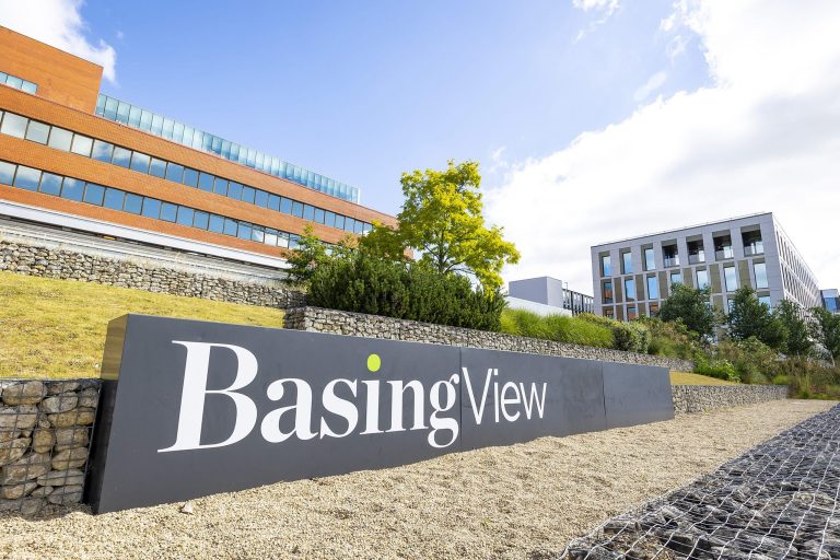 Basing View, Entrance Sign